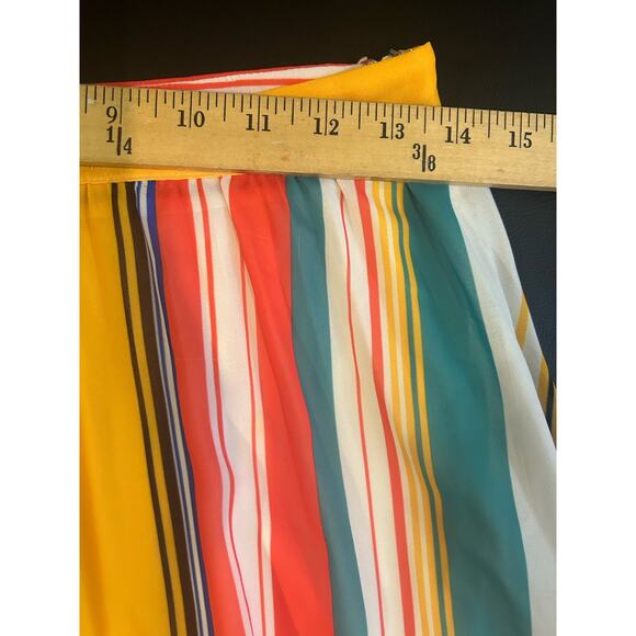 A. Calin by Flying Tomato Vertical Striped Size Small A Line Skirt Retro Vintage - Picture 4 of 6